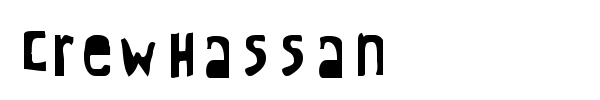 CrewHassan font preview