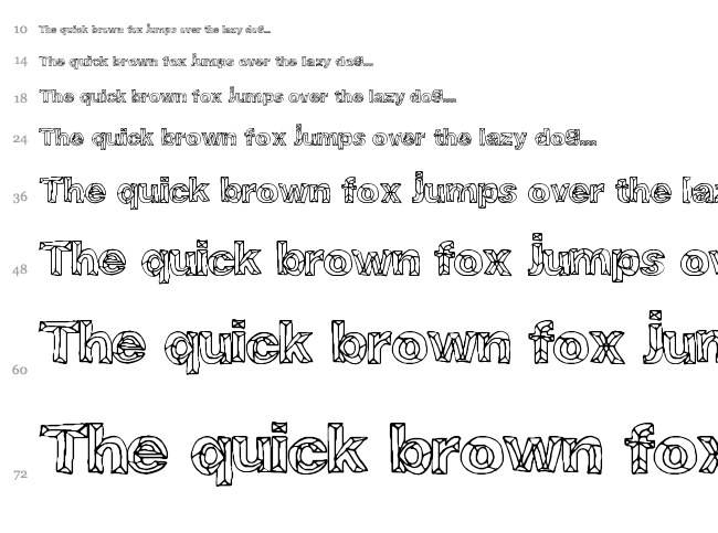 Crystal Breath font waterfall