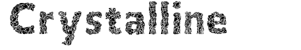 Crystalline font preview