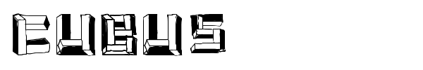 Cubus font