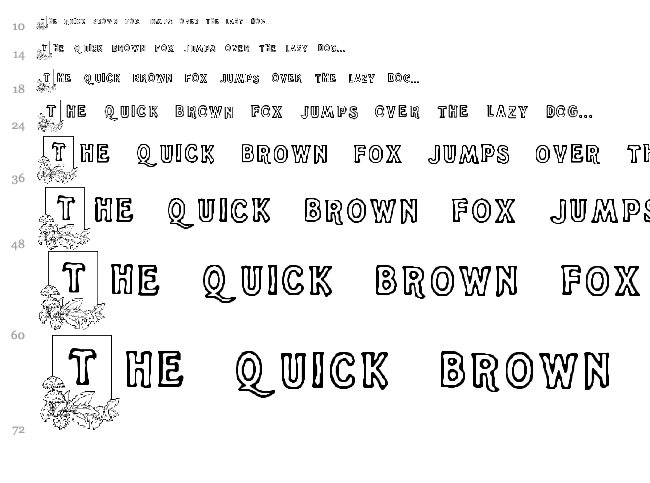 Dandelion font waterfall