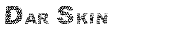 Dar Skin font