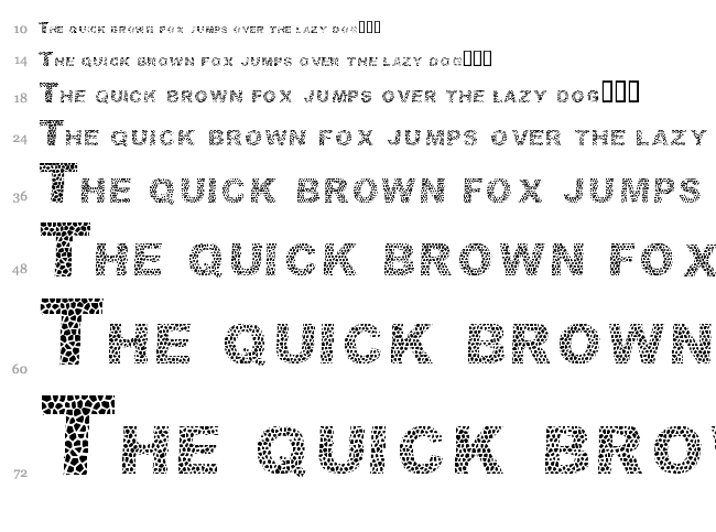 Dar Skin font waterfall