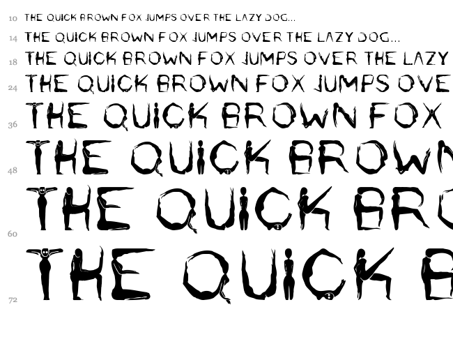 Lilith font waterfall
