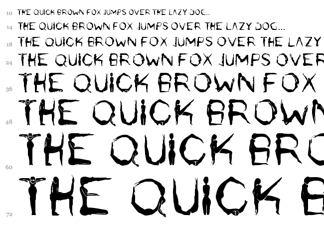 Lilith font waterfall