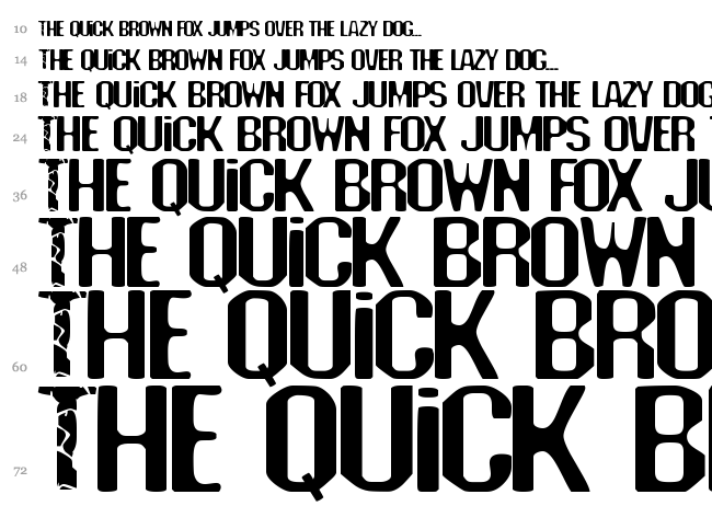 Deadline font waterfall