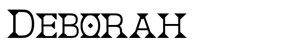 Deborah font