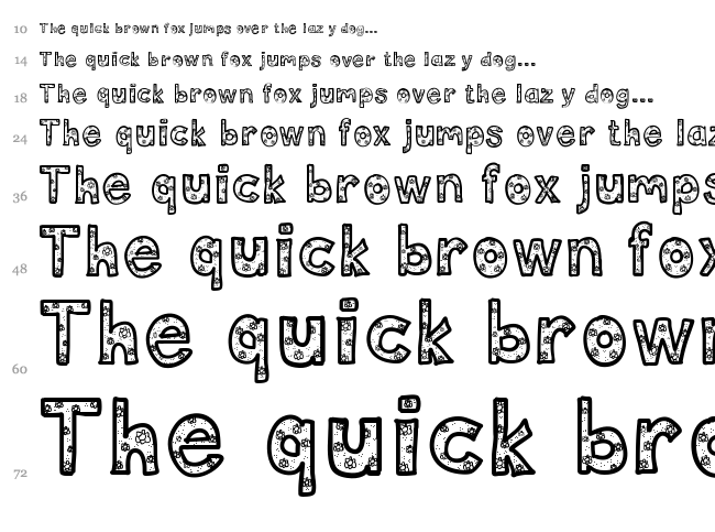 DeeDee Flowers font waterfall