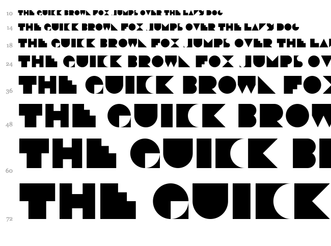 Deko font waterfall