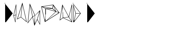 Diamond D font