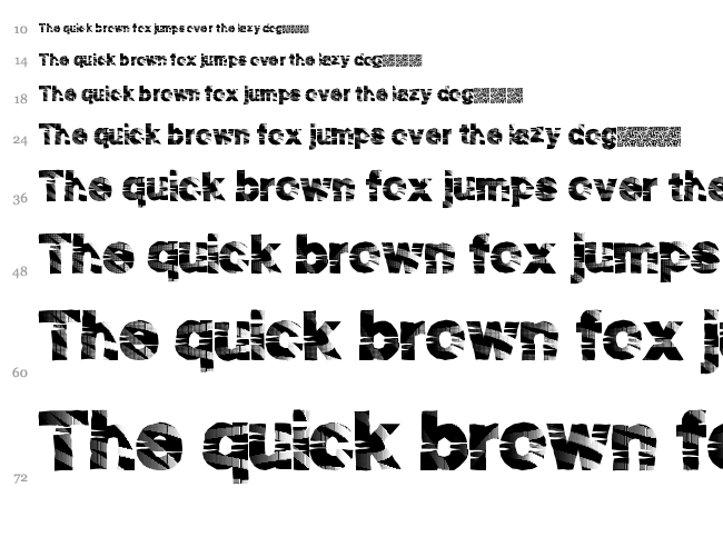 Disco Party font waterfall