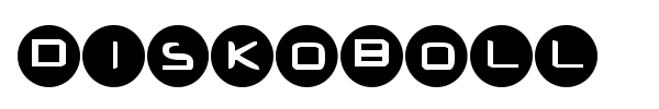 Diskoboll font