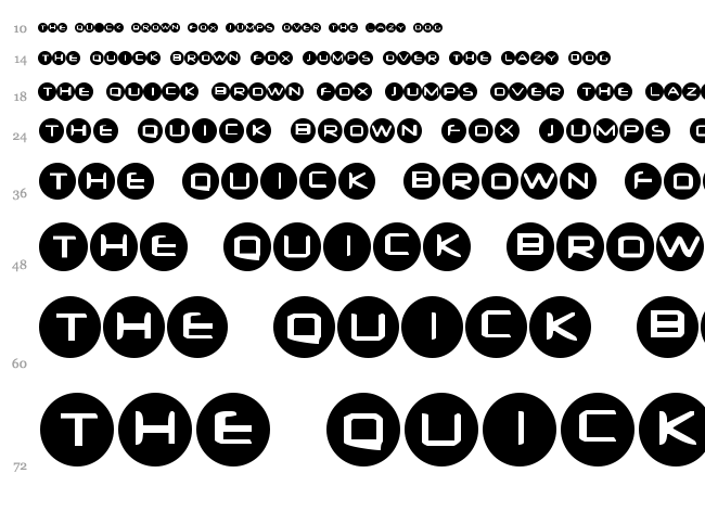 Diskoboll font waterfall