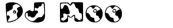 DJ Moo font