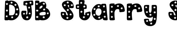 DJB Starry Starry Font font
