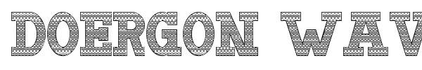 Doergon Wave font