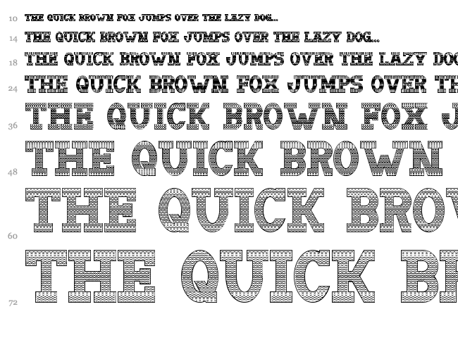 Doergon Wave font waterfall