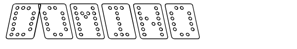 Domino font preview