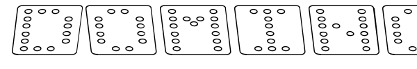 Domino font preview