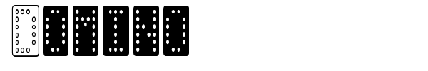 Domino font preview