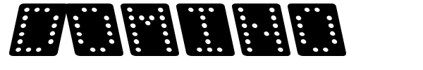 Domino font preview