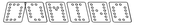 Domino font preview