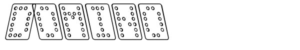 Domino font preview