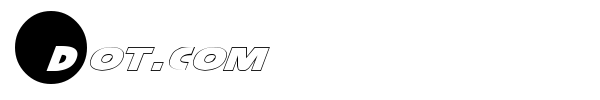 Dot.com font preview