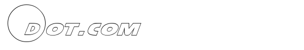 Dot.com font preview