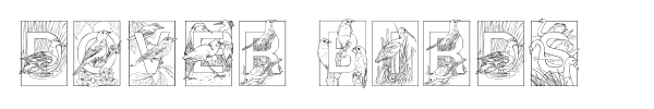 Dover Birds font