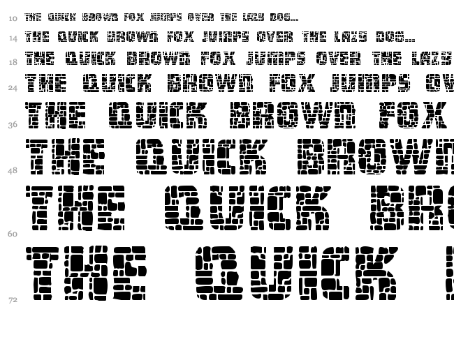 Dungeon font waterfall