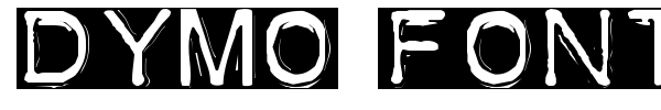 Dymo Font Invers font