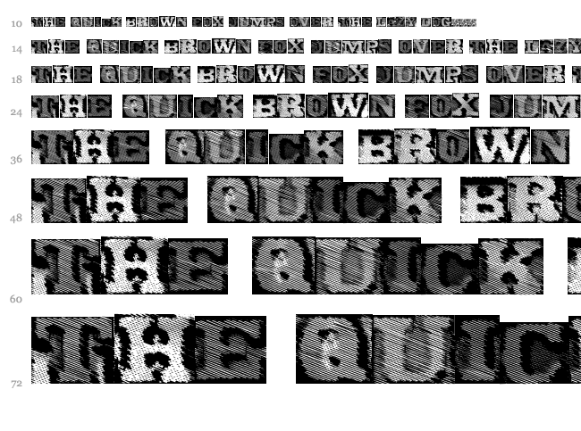 Dynamatics font waterfall
