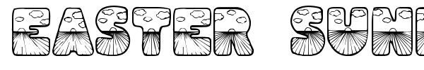 Easter Sunrise font