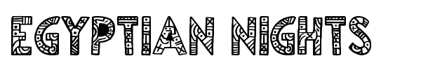 Egyptian Nights font