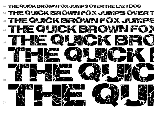 Electrical font waterfall