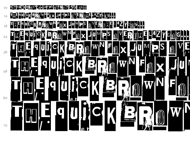 Ellet Niin font waterfall