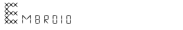 Embroid font
