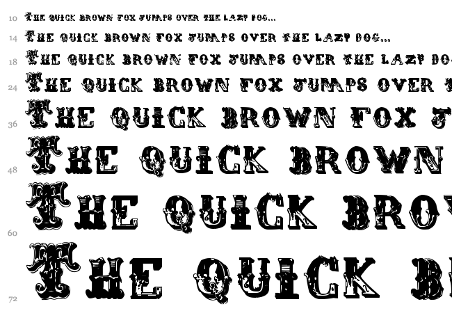 Eminent font waterfall