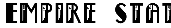 Empire State Deco font