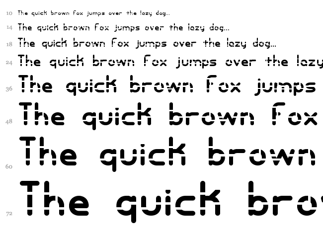 Entangled font waterfall