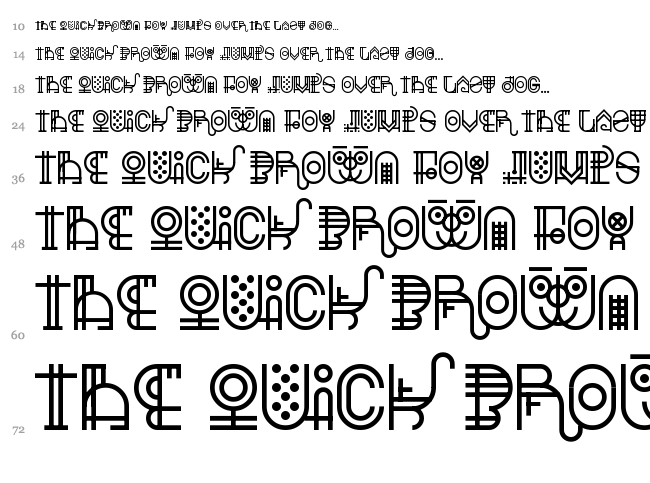 Escalatio font waterfall