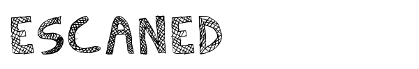 Escaned font preview