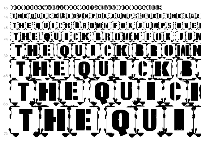 Estilo Urbano font waterfall