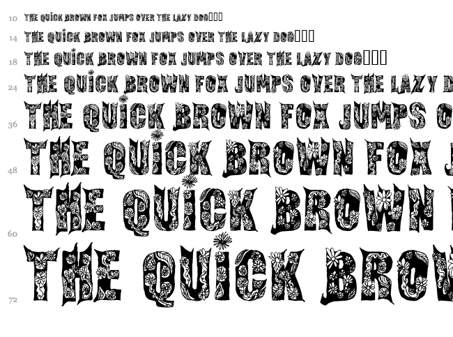 Fairy Tale font waterfall