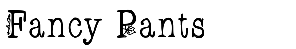 Fancy Pants font