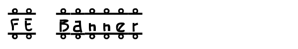 FE Banner font