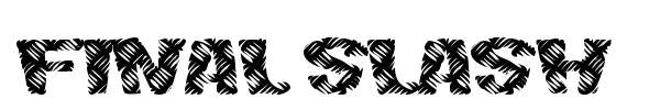Final Slash font
