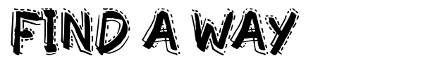 Find a Way font
