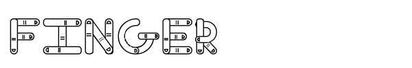 Finger font